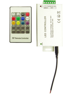 Controler LED RGB 12V, 288W, IP20, 24A, Telecomanda 24 Taste
